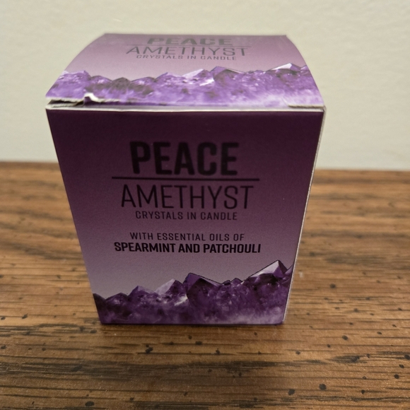Other - Peace Amethyst Crystal Candle